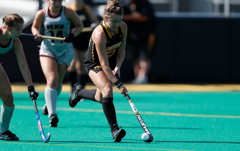 Iowa Hawkeyes Maddy Murphy (26) against the Penn Quakers Friday, September 14, 2018 at Grant Field. (Brian Ray/hawkeyesports.com)