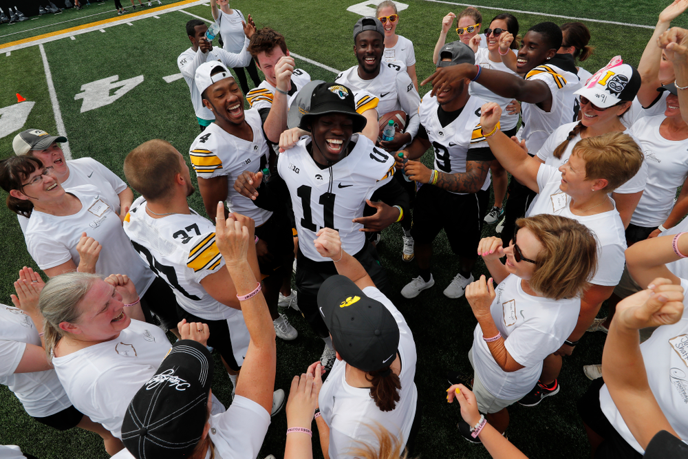 The 2018 Iowa Ladies Football Academy Saturday, June 9, 2018 at Kinnick Stadium. (Brian Ray/hawkeyesports.com)