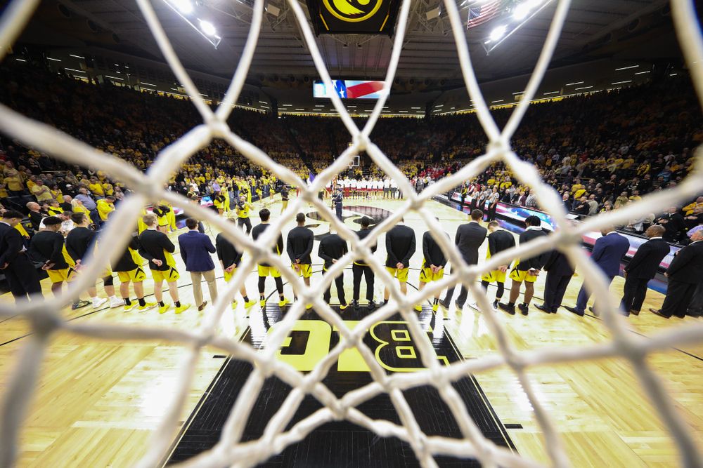 The Iowa Hawkeyes against the Wisconsin Badgers Friday, November 30, 2018 at Carver-Hawkeye Arena. (Brian Ray/hawkeyesports.com)