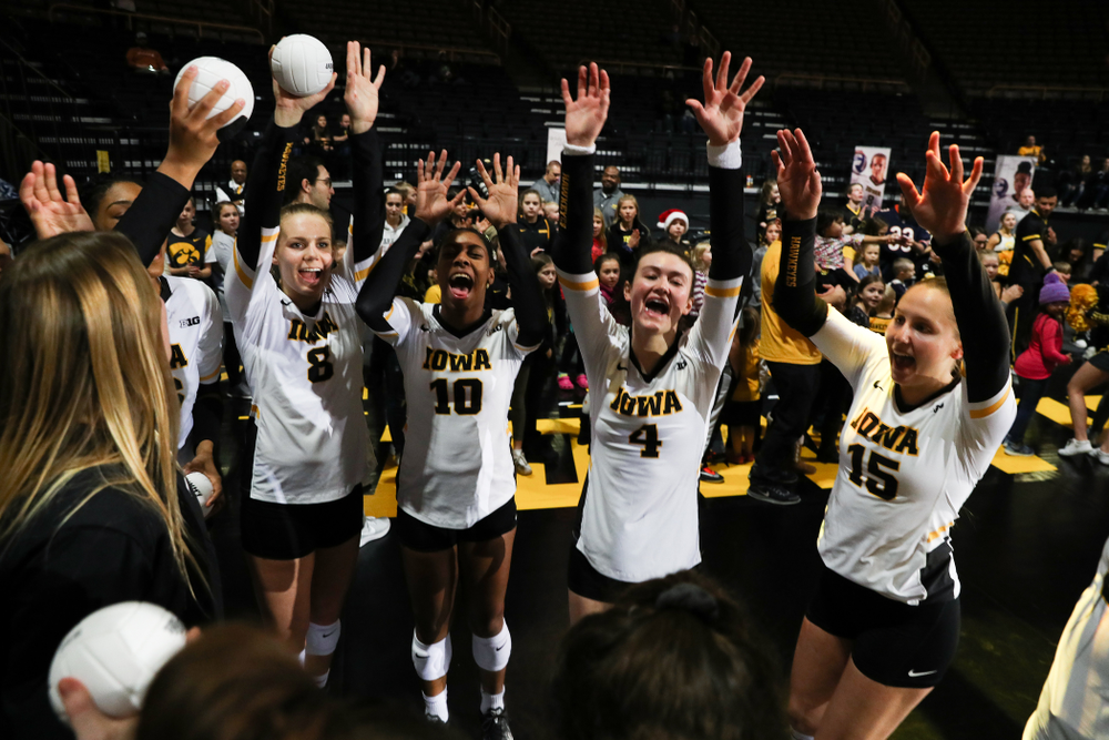 The Iowa Hawkeyes during senior day activities before their game against the Ohio State Buckeyes Saturday, November 24, 2018 at Carver-Hawkeye Arena. (Brian Ray/hawkeyesports.com)