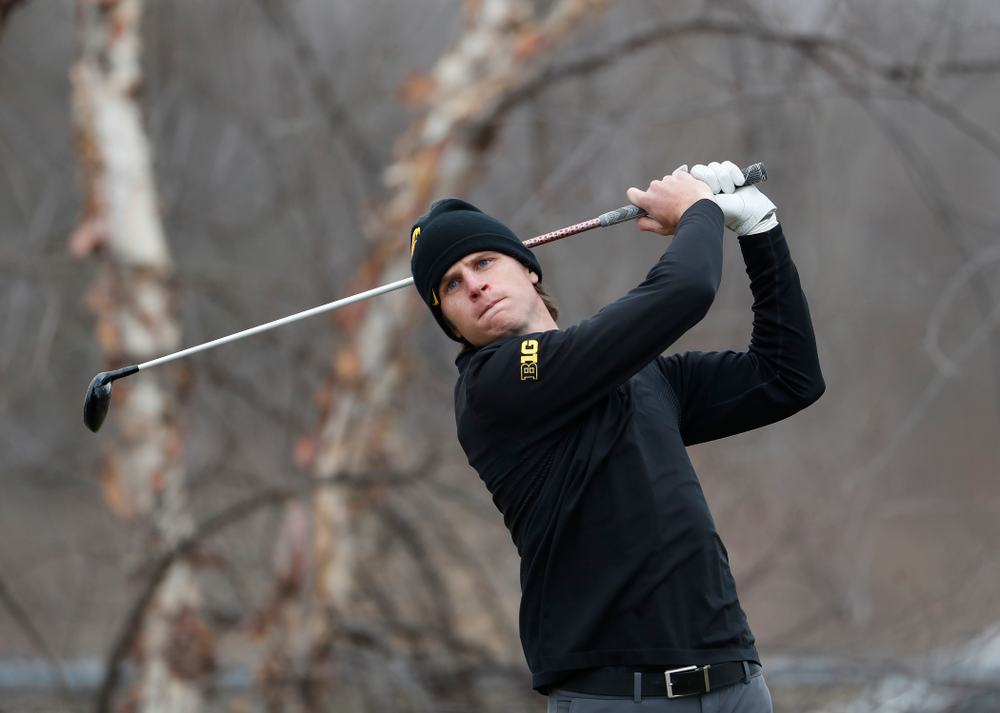 Sam Meuret during the 2018 Hawkeye Invitational Friday, April 13, 2018 at Finkbine Golf Course. (Brian Ray/hawkeyesports.com)