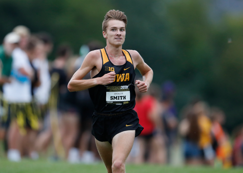 Spencer Smith during the Hawkeye Invitational Friday, August 31, 2018 at the Ashton Cross Country Course. (Brian Ray/hawkeyesports.com)