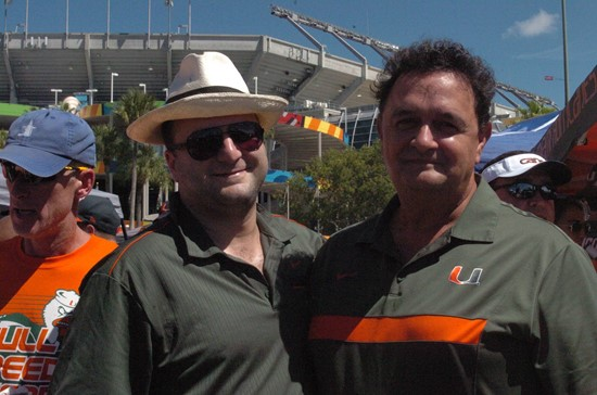 The #14'th ranked University of Miami Hurricanes play the Georgia Tech Yellow Jackets at Sun Life Stadium on October 05, 2013. Photo by Steven...