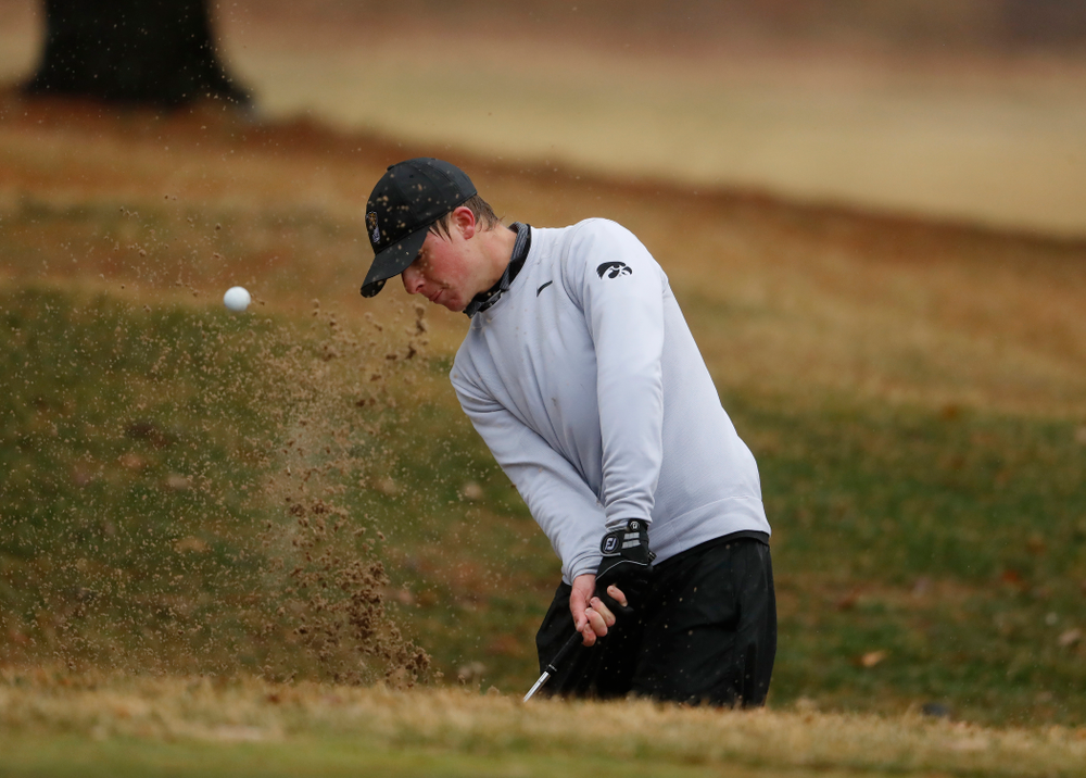 Iowa's Benton Weinberg during day two of the 2018 Hawkeye Invitational Friday, April 13, 2018 at Finkbine Golf Course. (Brian Ray/hawkeyesports.com)
