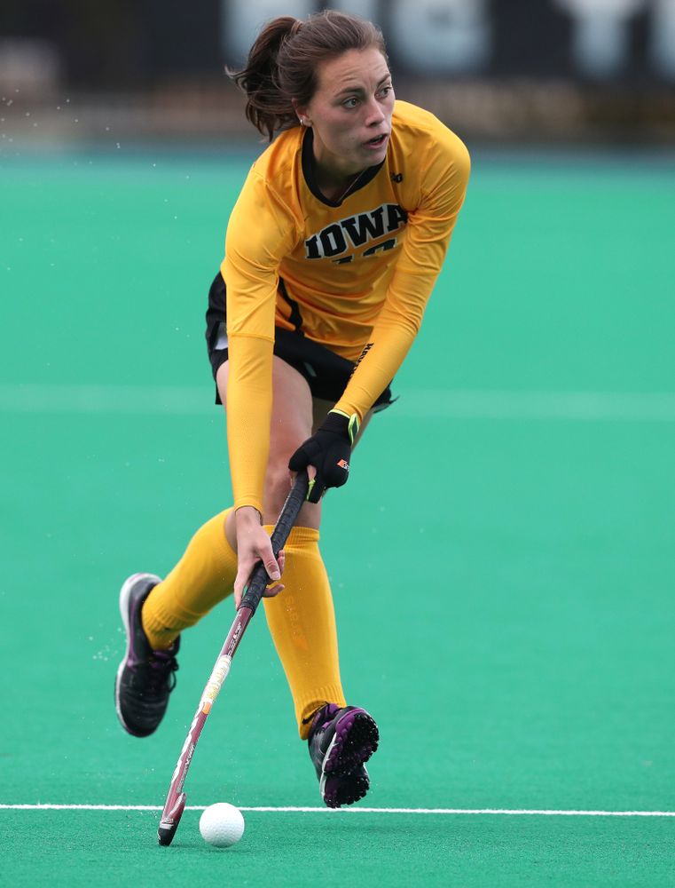 Iowa Hawkeyes Isabella Brown (10) against the Michigan Wolverines in the semi-finals of the Big Ten Tournament Friday, November 2, 2018 at Lakeside Field on the campus of Northwestern University in Evanston, Ill. (Brian Ray/hawkeyesports.com)