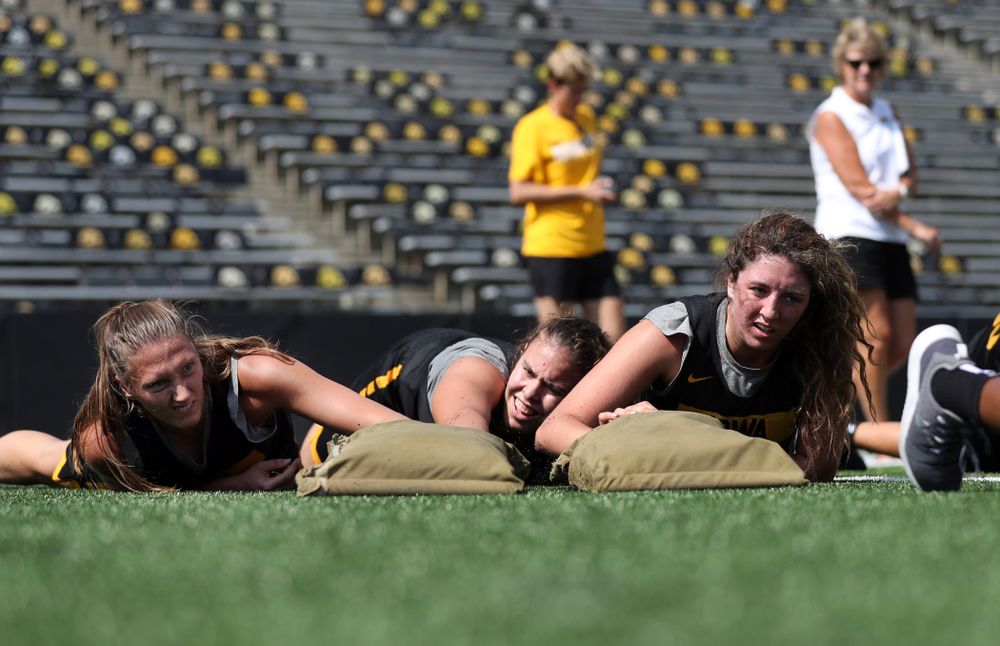 The Iowa WomenÕs Basketball Team participates in the The Program Tuesday, September 17, 2019 at Kinnick Stadium (Brian Ray/hawkeyesports.com)