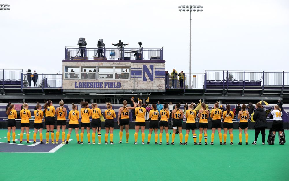 The Iowa Hawkeyes against Maryland during the championship game of the Big Ten Tournament Sunday, November 4, 2018 at Lakeside Field in Evanston, Ill. (Brian Ray/hawkeyesports.com)
