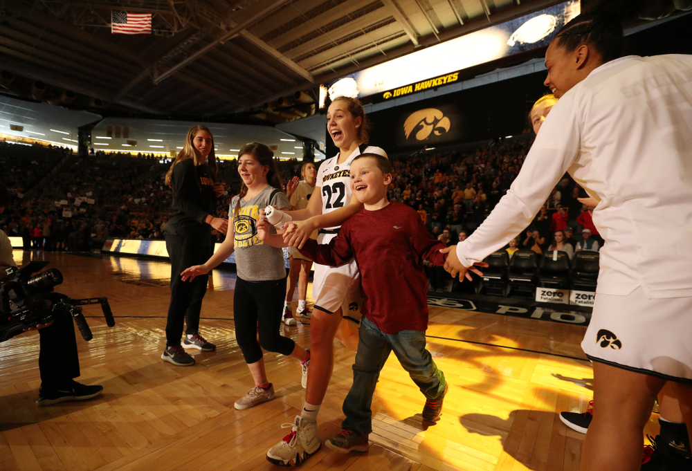 Iowa Hawkeyes guard Kathleen Doyle (22) against the Purdue Boilermakers Sunday, January 27, 2019 at Carver-Hawkeye Arena. (Brian Ray/hawkeyesports.com)