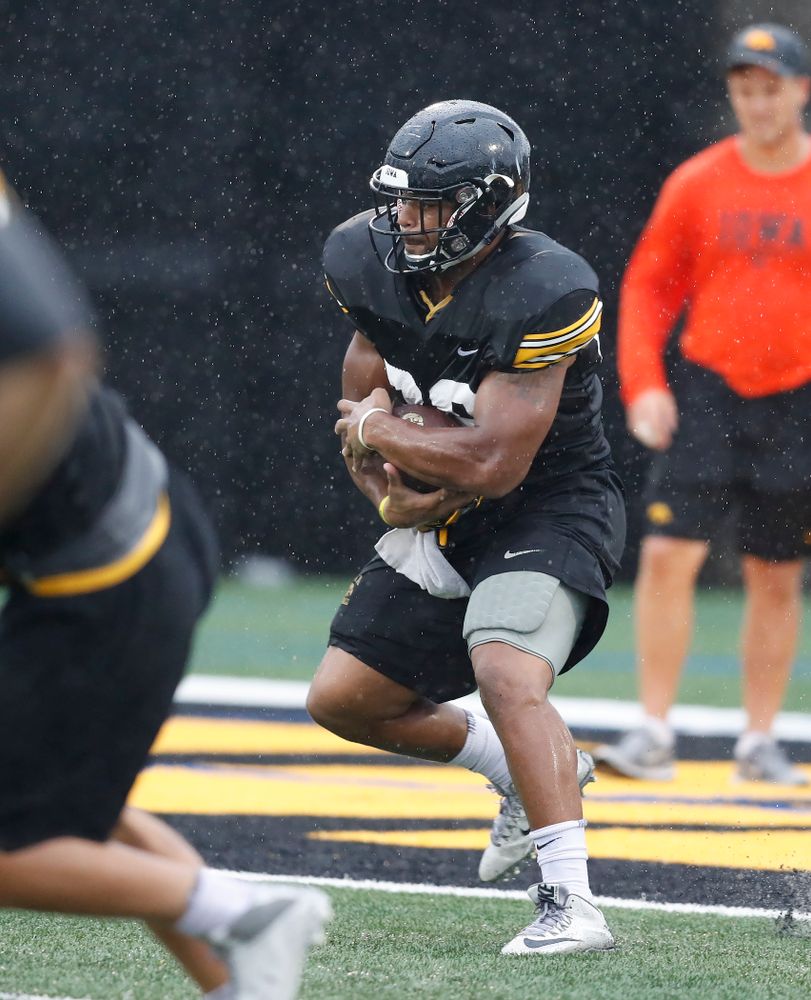 Iowa Hawkeyes running back Toren Young (28) during camp practice No. 15 Monday, August 20, 2018 at the Hansen Football Performance Center. (Brian Ray/hawkeyesports.com)