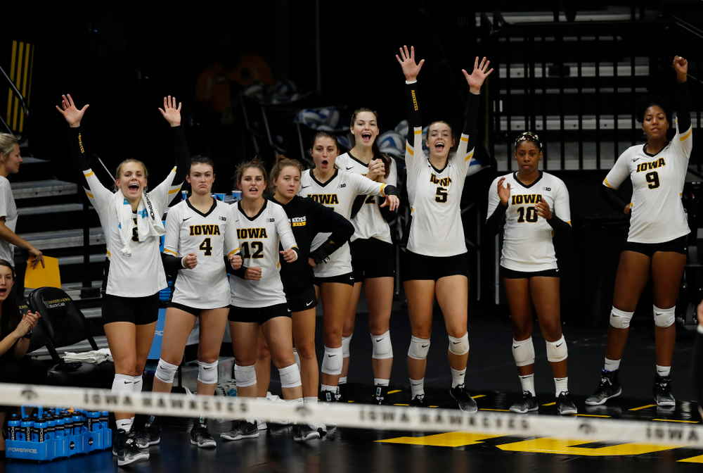 The Iowa Hawkeyes against Eastern Illinois Sunday, September 9, 2018 at Carver-Hawkeye Arena. (Brian Ray/hawkeyesports.com)