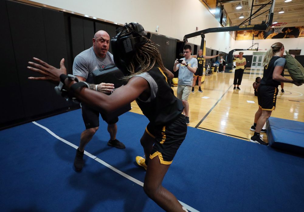 The Iowa WomenÕs Basketball Team participates in the The Program Wednesday, September 18, 2019 at Kinnick Stadium (Brian Ray/hawkeyesports.com)