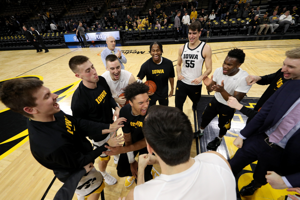 Iowa Hawkeyes forward Cordell Pemsl (35) against the Maryland Terrapins Friday, January 10, 2020 at Carver-Hawkeye Arena. (Brian Ray/hawkeyesports.com)