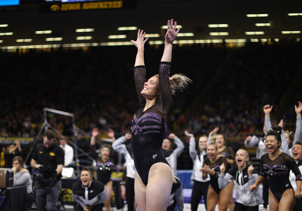 The Iowa Hawkeyes against the Iowa State Cyclones Friday, March 1, 2019 at Carver-Hawkeye Arena. (Brian Ray/hawkeyesports.com)
