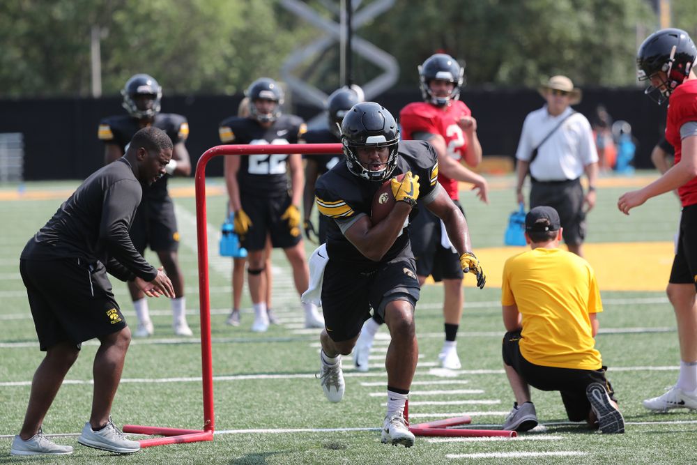 Iowa Hawkeyes running back Ivory Kelly-Martin (21) during the third practice of fall camp Sunday, August 5, 2018 at the Kenyon Football Practice Facility. (Brian Ray/hawkeyesports.com)