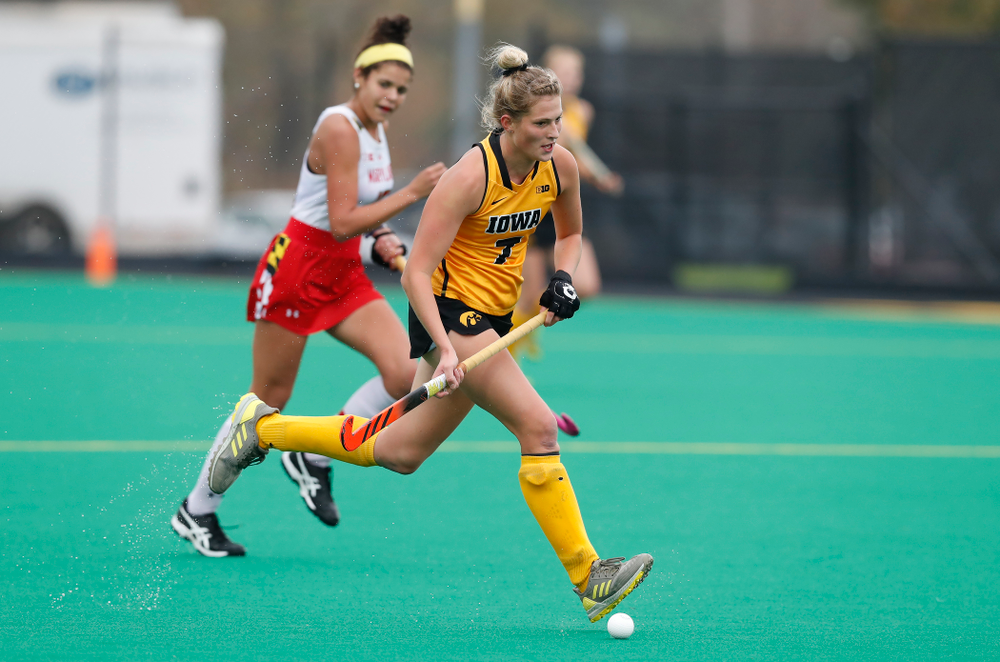 Iowa Hawkeyes Ellie Holley (7) against Maryland Sunday, October 14, 2018 at Grant Field. (Brian Ray/hawkeyesports.com)