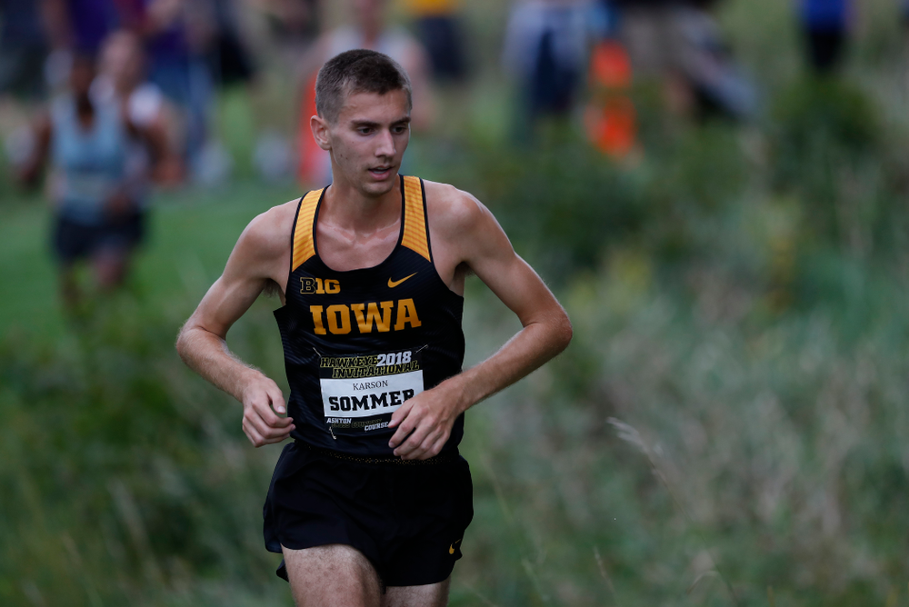 Karson Sommer during the Hawkeye Invitational Friday, August 31, 2018 at the Ashton Cross Country Course. (Brian Ray/hawkeyesports.com)