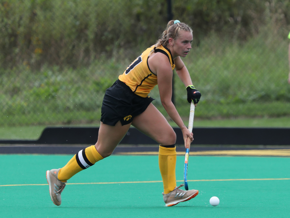 Iowa Hawkeyes Katie Birch (11) during an exhibition game against Northwestern Saturday, August 24, 2019 at Grant Field. (Brian Ray/hawkeyesports.com)
