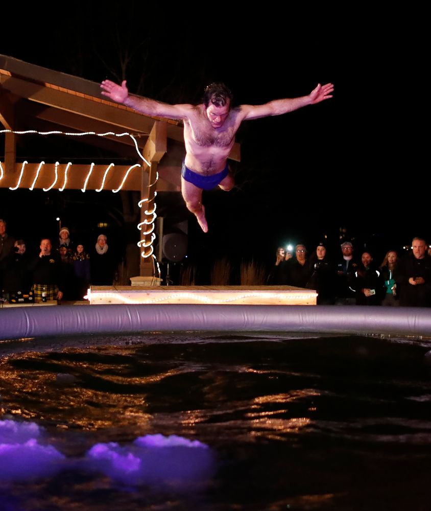 The Hawkeye Wrestling Club Arctic Plunge Saturday, January 27, 2018 at Brown Dear Golf Course in Coralville. (Brian Ray/hawkeyesports.com)