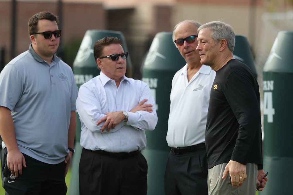 Iowa Hawkeyes head coach Kirk Ferentz during practice for the 2019 Outback Bowl Friday, December 28, 2018 at the University of Tampa. (Brian Ray/hawkeyesports.com)