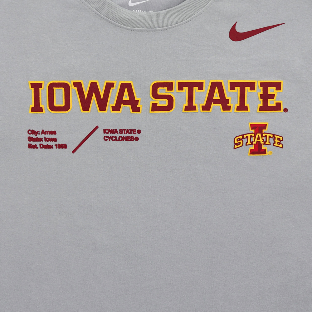 Iowa State Cyclones Nike Drifit Cotton Team Issue Long Sleeve T