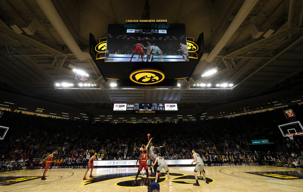 Iowa Hawkeyes forward Tyler Cook (25) against the Iowa State Cyclones in the Iowa Corn Cy-Hawk Series Thursday, December 6, 2018 at Carver-Hawkeye Arena. (Brian Ray/hawkeyesports.com)
