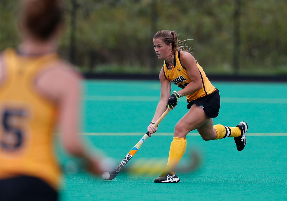 Iowa Hawkeyes Sophie Sunderland (20) against Ball State Sunday, September 2, 2018 at Grant Field. (Brian Ray/hawkeyesports.com)