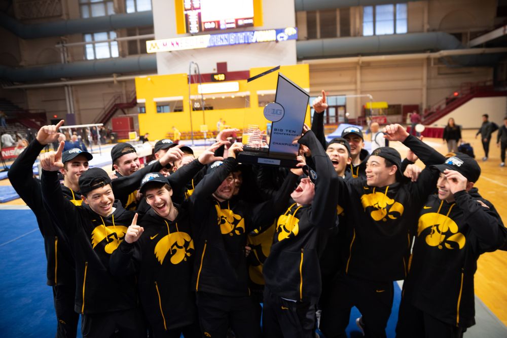 The Iowa Hawekeys against Minnesota and Penn State at the Maturi Pavilion Saturday, March 23, 2019 in Minneapolis, Minn. (C. Morgan Engel/Freelance)