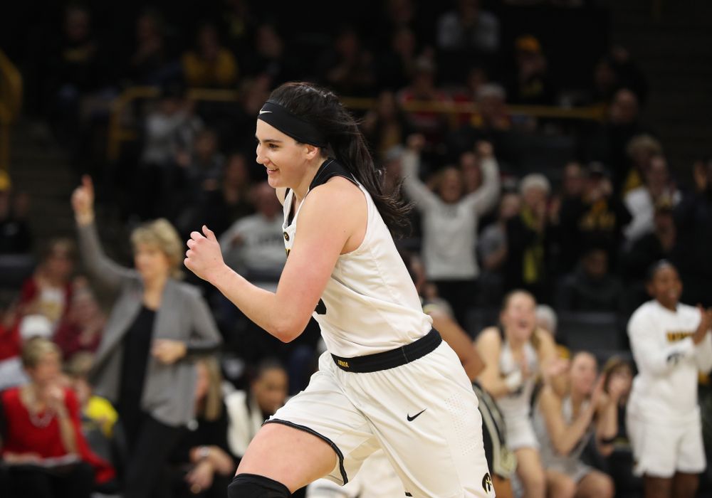 Iowa Hawkeyes forward Megan Gustafson (10) against the Purdue Boilermakers Sunday, January 27, 2019 at Carver-Hawkeye Arena. (Brian Ray/hawkeyesports.com)