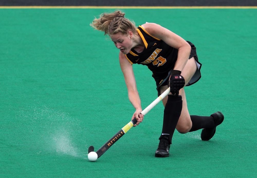 Iowa Hawkeyes Sofie Stribos (9) against the Duke Blue Devils Sunday, September 15, 2019 at Grant Field. (Brian Ray/hawkeyesports.com)