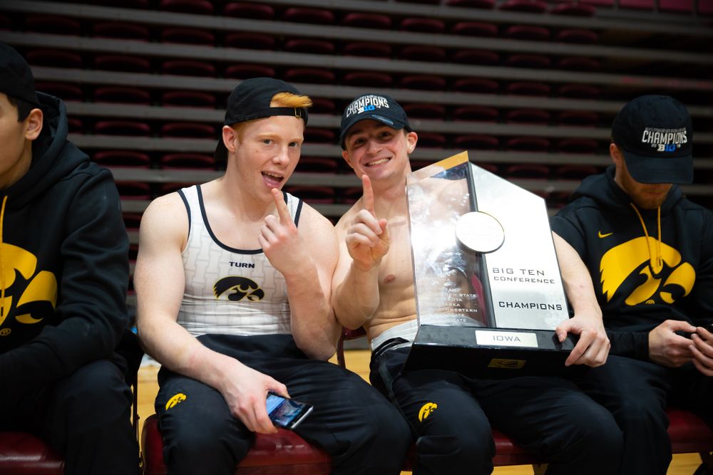 The Iowa Hawekeys against Minnesota and Penn State at the Maturi Pavilion Saturday, March 23, 2019 in Minneapolis, Minn. (C. Morgan Engel/Freelance)