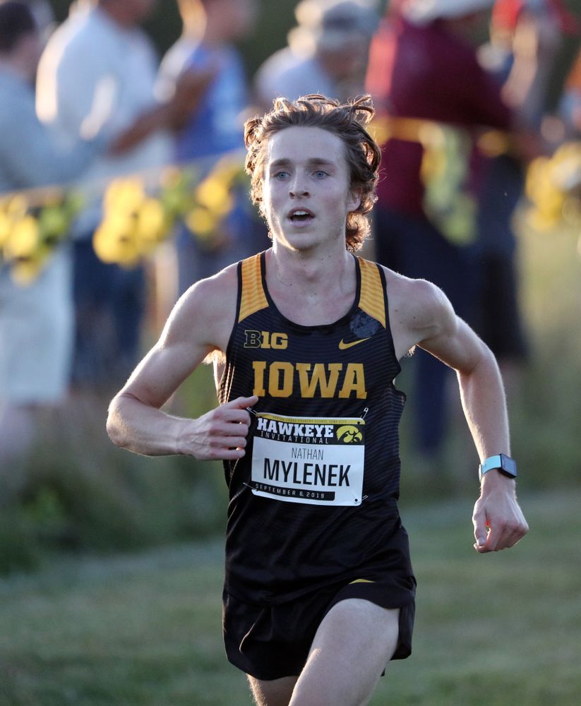 IowaÕs Nathan Mylenek runs in the 2019 Hawkeye Invitational Friday, September 6, 2019 at the Ashton Cross Country Course. (Brian Ray/hawkeyesports.com)