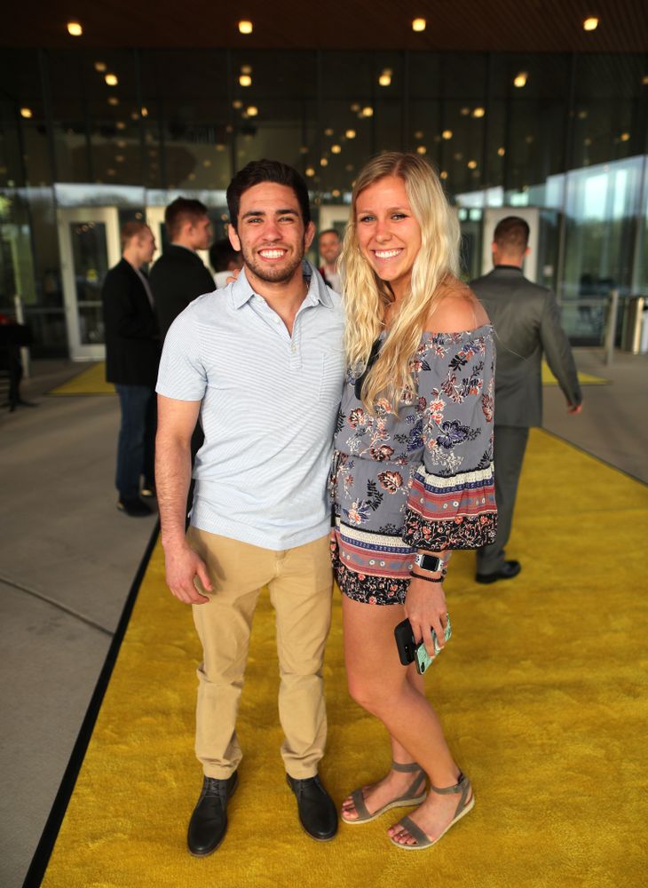The 2019 Golden Herkys yellow carpet Tuesday, April 23, 2019 at Hancher Auditorium. (Brian Ray/hawkeyesports.com)