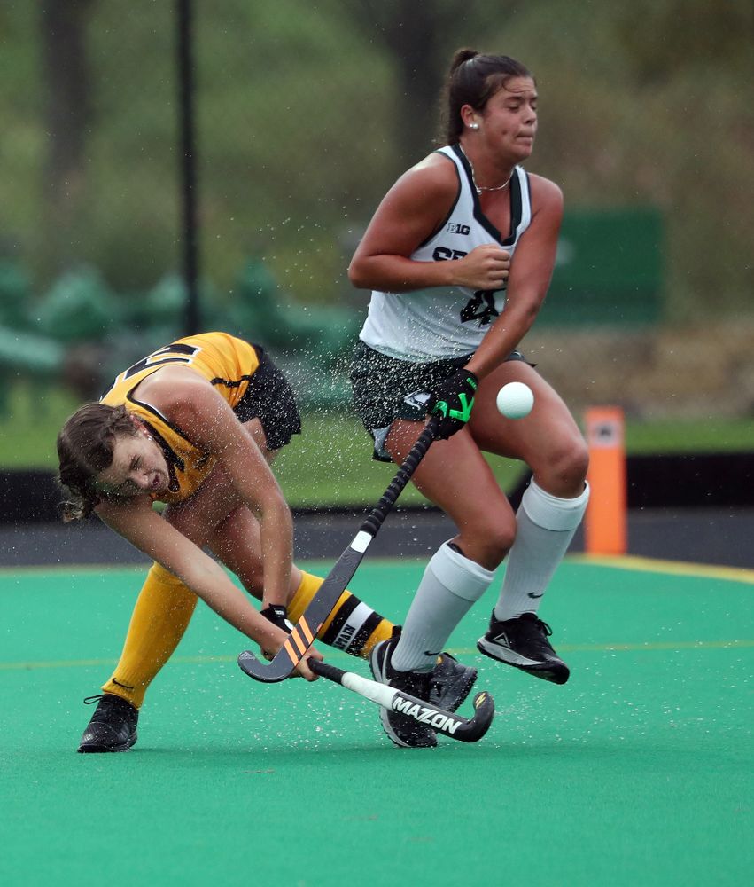 Iowa Hawkeyes forward Maddy Murphy (26) against the Michigan State Spartans Sunday, September 29, 2019 at Grant Field. (Brian Ray/hawkeyesports.com)