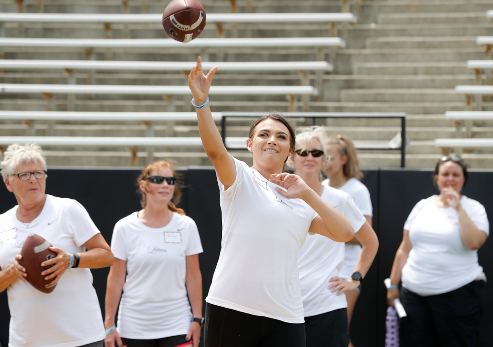 The 2018 Iowa Ladies Football Academy Saturday, June 9, 2018 at Kinnick Stadium. (Brian Ray/hawkeyesports.com)