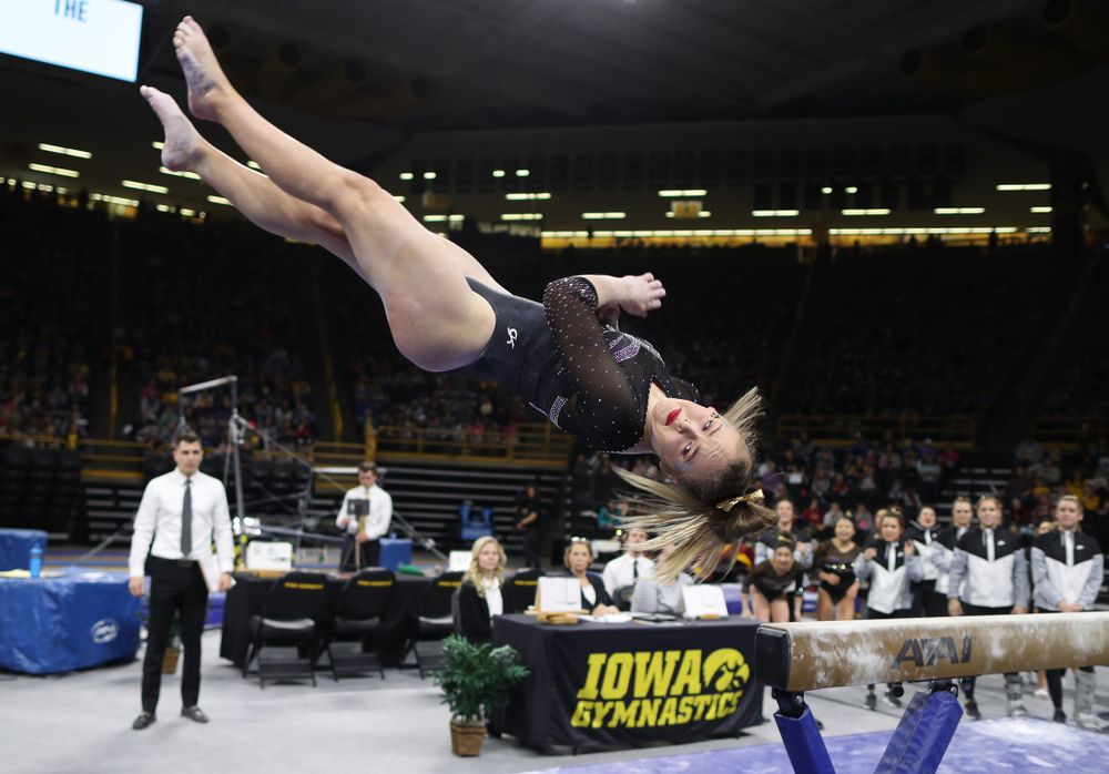 The Iowa Hawkeyes against the Iowa State Cyclones Friday, March 1, 2019 at Carver-Hawkeye Arena. (Brian Ray/hawkeyesports.com)