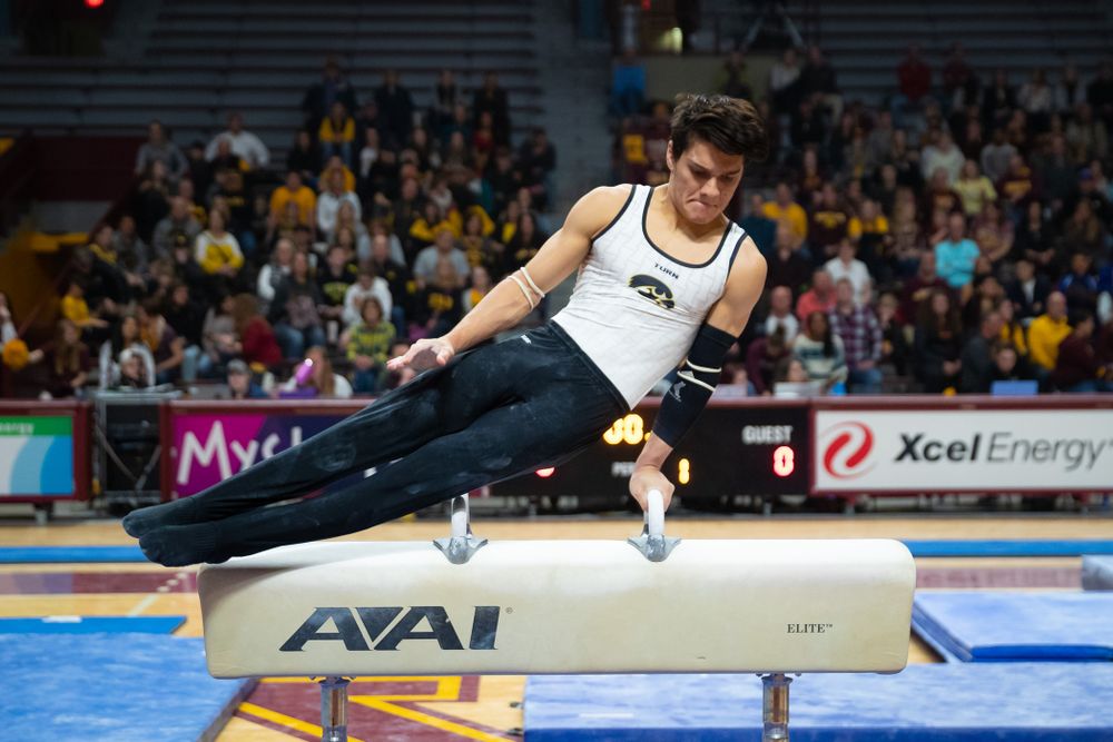 The Iowa Hawekeys against Minnesota and Penn State at the Maturi Pavilion Saturday, March 23, 2019 in Minneapolis, Minn. (C. Morgan Engel/Freelance)