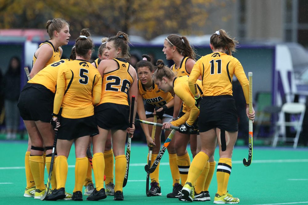 The Iowa Hawkeyes against Maryland during the championship game of the Big Ten Tournament Sunday, November 4, 2018 at Lakeside Field in Evanston, Ill. (Brian Ray/hawkeyesports.com)