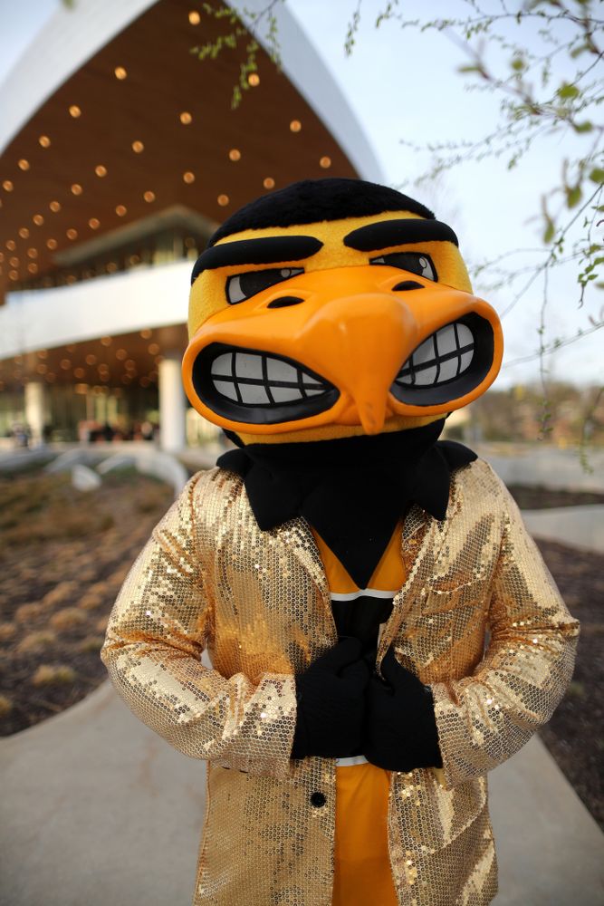 The 2019 Golden Herkys yellow carpet Tuesday, April 23, 2019 at Hancher Auditorium. (Brian Ray/hawkeyesports.com)