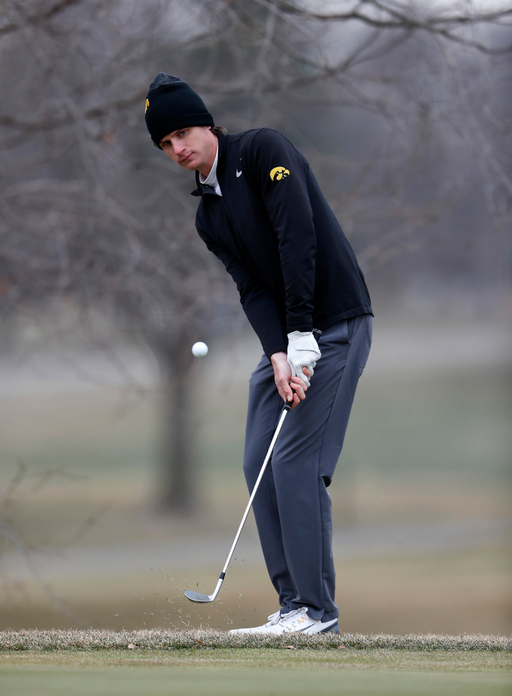 Sam Meuret during the 2018 Hawkeye Invitational Friday, April 13, 2018 at Finkbine Golf Course. (Brian Ray/hawkeyesports.com)
