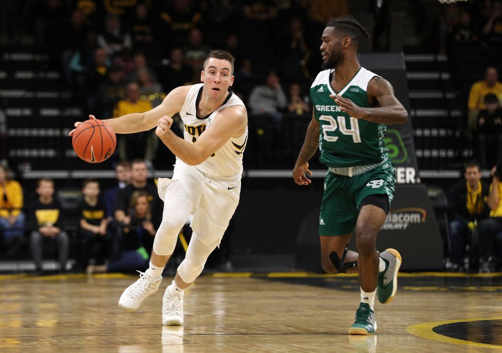 Iowa Hawkeyes guard Connor McCaffery (30) against UW Green Bay Sunday, November 11, 2018 at Carver-Hawkeye Arena. (Brian Ray/hawkeyesports.com)