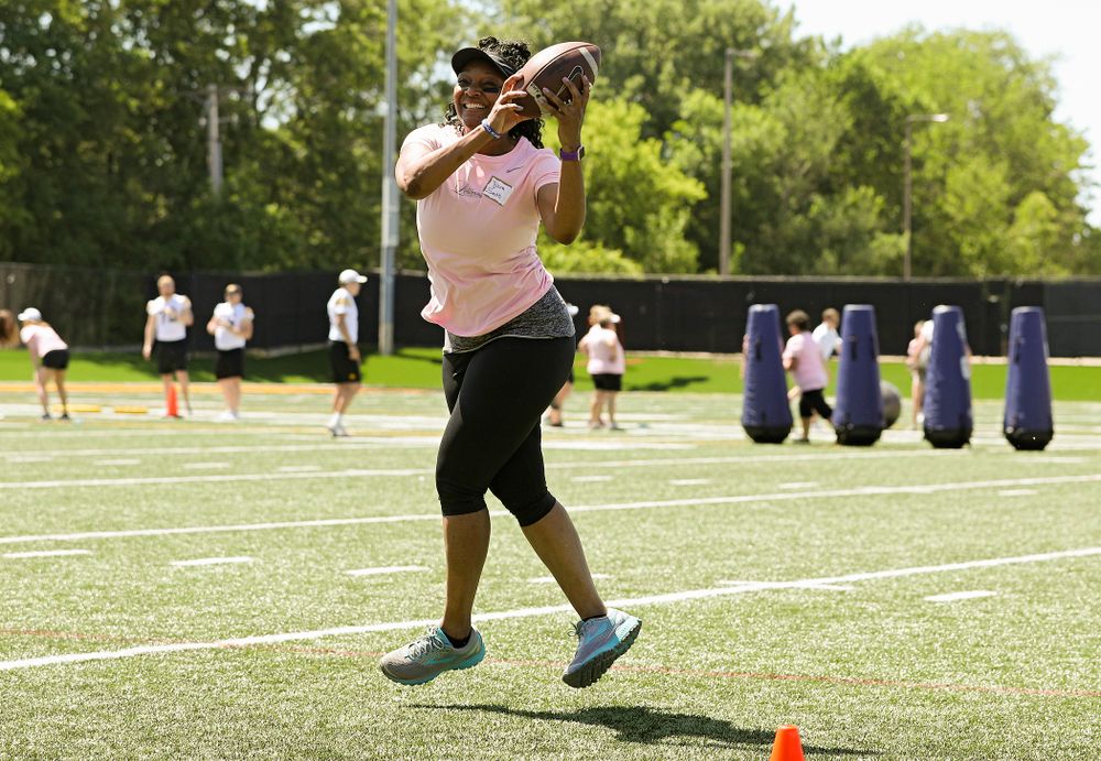 The Ladies Football Academy at the Hansen Football Performance Center in Iowa City on Saturday, Jun 8, 2019. (Stephen Mally/hawkeyesports.com)