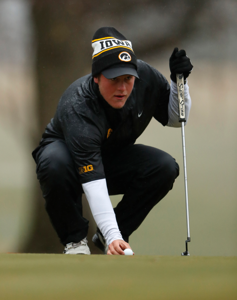 Iowa's Alex Schaake during day two of the 2018 Hawkeye Invitational Friday, April 13, 2018 at Finkbine Golf Course. (Brian Ray/hawkeyesports.com)