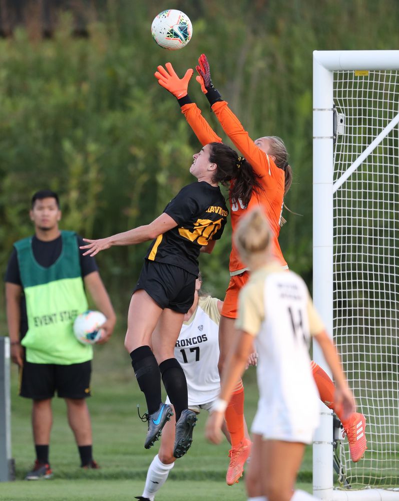 Iowa Hawkeyes forward Devin Burns (30) against Western Michigan Thursday, August 22, 2019 at the Iowa Soccer Complex. (Brian Ray/hawkeyesports.com)