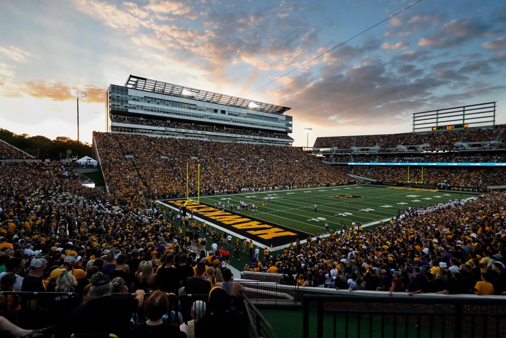 The Iowa Hawkeyes against the Northern Iowa Panthers Saturday, September 15, 2018 at Kinnick Stadium. (Brian Ray/hawkeyesports.com)