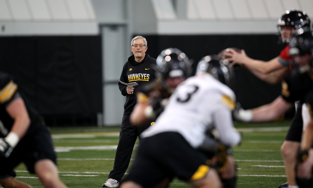 Iowa Hawkeyes head coach Kirk Ferentz during preparation for the 2019 Outback Bowl Tuesday, December 18, 2018 at the Hansen Football Performance Center. (Brian Ray/hawkeyesports.com)