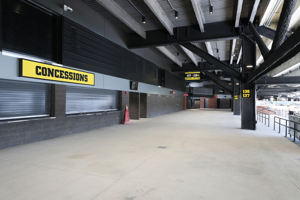 The Main Concourse of the new north end zone of Kinnick Stadium Friday, August 9, 2019. (Brian Ray/hawkeyesports.com)