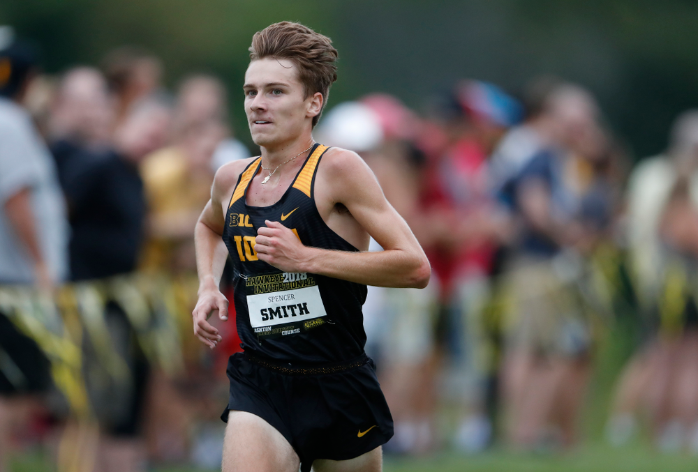 Spencer Smith during the Hawkeye Invitational Friday, August 31, 2018 at the Ashton Cross Country Course. (Brian Ray/hawkeyesports.com)