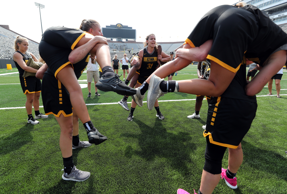 The Iowa WomenÕs Basketball Team participates in the The Program Tuesday, September 17, 2019 at Kinnick Stadium (Brian Ray/hawkeyesports.com)