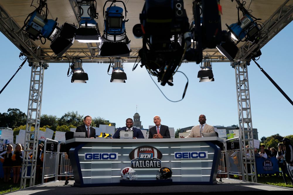 The BTN Tailgate does a live show Saturday, September 22, 2018 at Hubbard Park on the University of Iowa Campus. (Brian Ray/hawkeyesports.com)