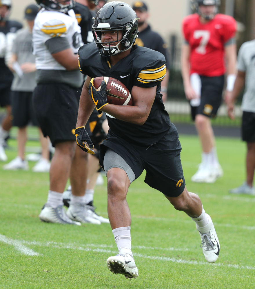 Iowa Hawkeyes running back Ivory Kelly-Martin (21) as the team prepares for the Outback Bowl Saturday, December 29, 2018 at Tampa University. (Brian Ray/hawkeyesports.com)